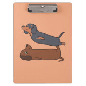 Dachshund Funny gift|Gift for Dachshund Dog Mom  Klemmbrett (Vorderseite)