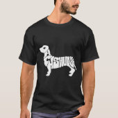 Dachshund Funny Text Dog Tygraphy T Shirt  (Vorderseite)