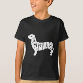 Dachshund Funny Text Dog Tygraphy T Shirt (Vorderseite)