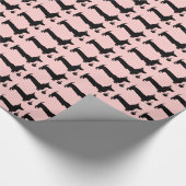 Dachshund-Geburtstag Geschenkpapier (Ecke)