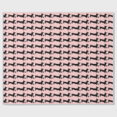 Dachshund-Geburtstag Geschenkpapier (Flach)