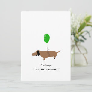 Dachshund-Geburtstagskarte für Hundeeltern und Hun Feiertagskarte