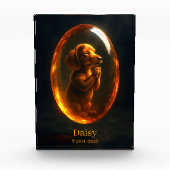 Dachshund-Gedenkfoto-Block Fotoblock (Vorderseite)