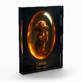 Dachshund-Gedenkfoto-Block Fotoblock (Links)