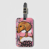 Dachshund gepäckanhänger (Vorderseite Vertikal)