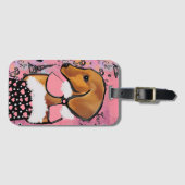 Dachshund gepäckanhänger (Vorderseite (Horizontal))