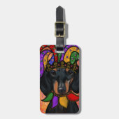 DACHSHUND GEPÄCKANHÄNGER (Vorderseite vertikal)