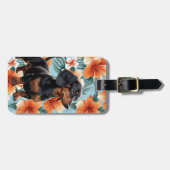 Dachshund-Gepäckanhänger Gepäckanhänger (Vorderseite horizontal)