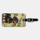 Dachshund-Gepäckanhänger Gepäckanhänger (Vorderseite horizontal)
