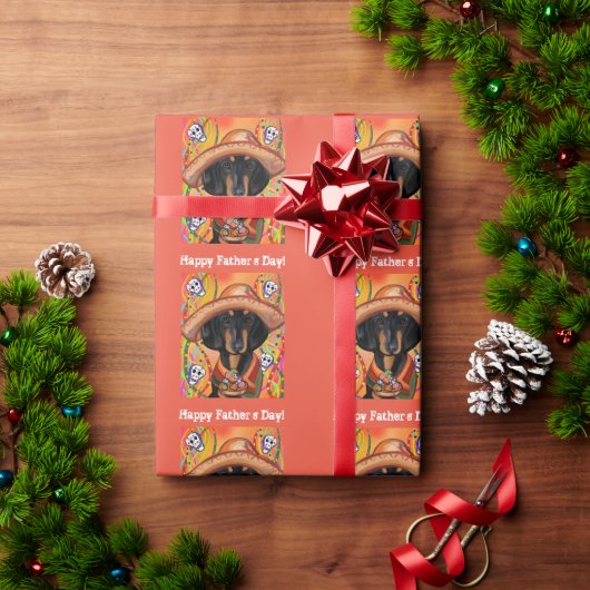 DACHSHUND GESCHENKPAPIER (Feiertagsgeschenk)