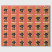DACHSHUND GESCHENKPAPIER (Flach)