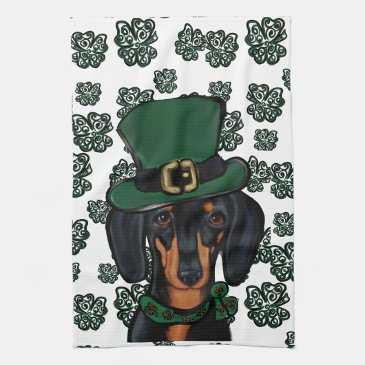 DACHSHUND GESCHIRRTUCH (Vertikal)
