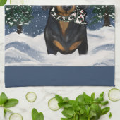 Dachshund Geschirrtuch (Gefaltet)