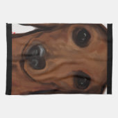 DACHSHUND GESCHIRRTUCH (Horizontal)