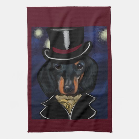 DACHSHUND GESCHIRRTUCH (Vertikal)