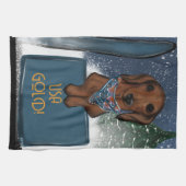 DACHSHUND  GESCHIRRTUCH (Horizontal)