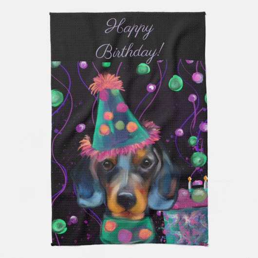 Dachshund geschirrtuch (Vertikal)