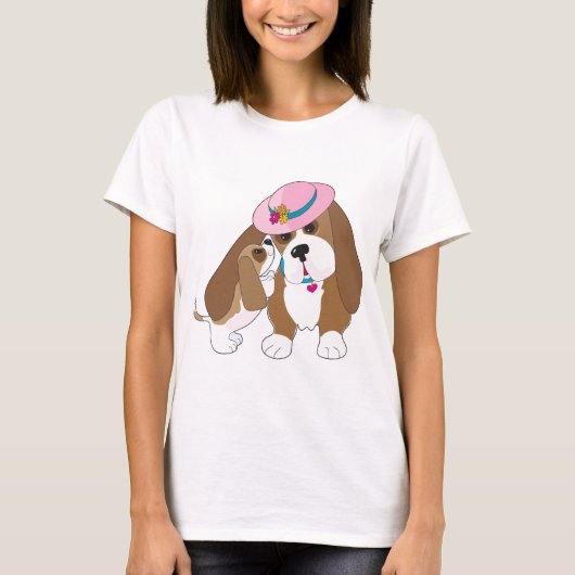 Dachshund-Gesprächs-Mama T-Shirt (Vorderseite)