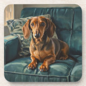 Dachshund Getränkeuntersetzer (Vorderseite)