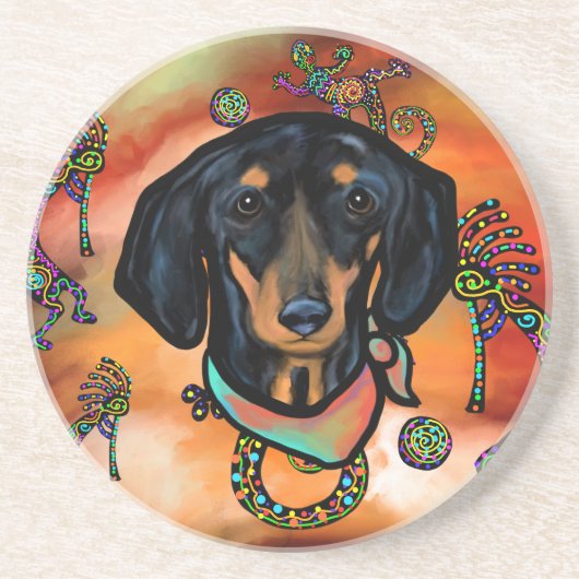 DACHSHUND GETRÄNKEUNTERSETZER (Vorne)