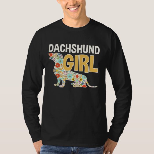 Dachshund Girl 2 T-Shirt (Vorderseite)