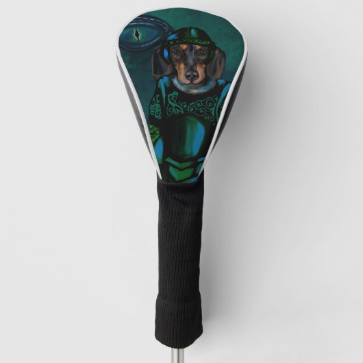 Dachshund golf headcover (Vorderseite)
