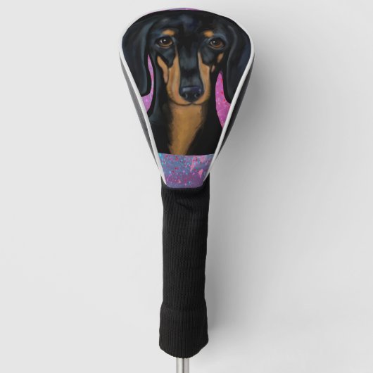 Dachshund Golf Headcover (Vorderseite)