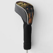 Dachshund golf headcover (angewinkelt)