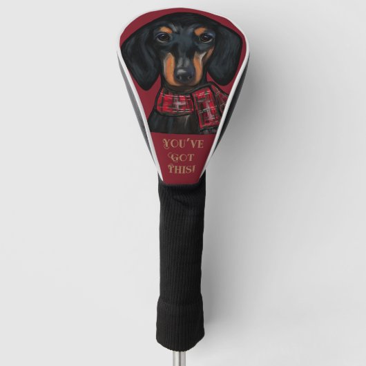 DACHSHUND GOLF HEADCOVER (Vorderseite)