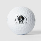 Dachshund-Golfbälle Golfball (Vorderseite)