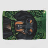 DACHSHUND GOLFHANDTUCH (Horizontal)
