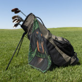 DACHSHUND GOLFHANDTUCH (Gras)