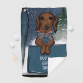 DACHSHUND  GOLFHANDTUCH (Insitu)