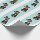Dachshund Graduate Geschenkpapier (Ecke)