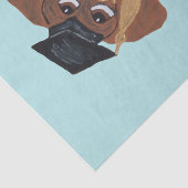 Dachshund Graduate Seidenpapier (Detail)
