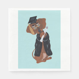 Dachshund Graduate Serviette
