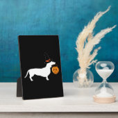 (Dachshund Halloween) Fotoplatte (Seite)