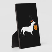 (Dachshund Halloween) Fotoplatte (Seite)