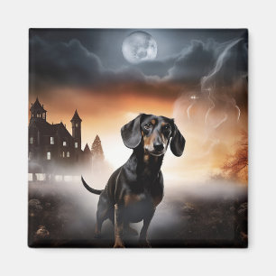 Dachshund Halloween Gruselig Magnet