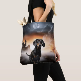 Dachshund Halloween Gruselig Tasche