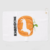 Dachshund Halloween Hund Golfhandtuch (Horizontal)