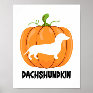 Dachshund Halloween Hund Poster