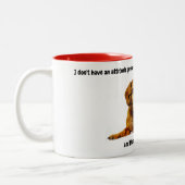 Dachshund Haltung Lustige Kaffeetasse (Links)