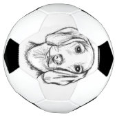 dachshund hand drawn sketch black white puppy dog  fußball (Gedreht)
