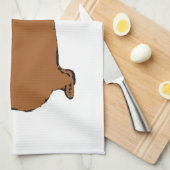 Dachshund Handtuch (Viertel Falte)