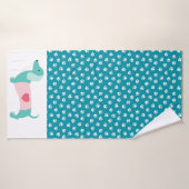 Dachshund Handtuch Badehandtuch (Badehandtuch)