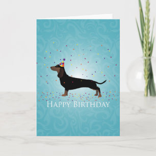 Dachshund Happy Birthday Design Karte