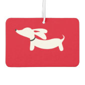 Dachshund Heart Air Freshener Autolufterfrischer (Rückseite)