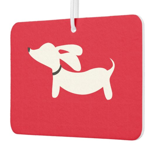 Dachshund Heart Air Freshener Autolufterfrischer (Links)