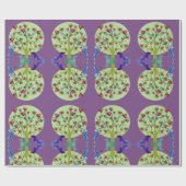 Dachshund Hearts, Valentine Wrapping Paper Geschenkpapier (Flach)